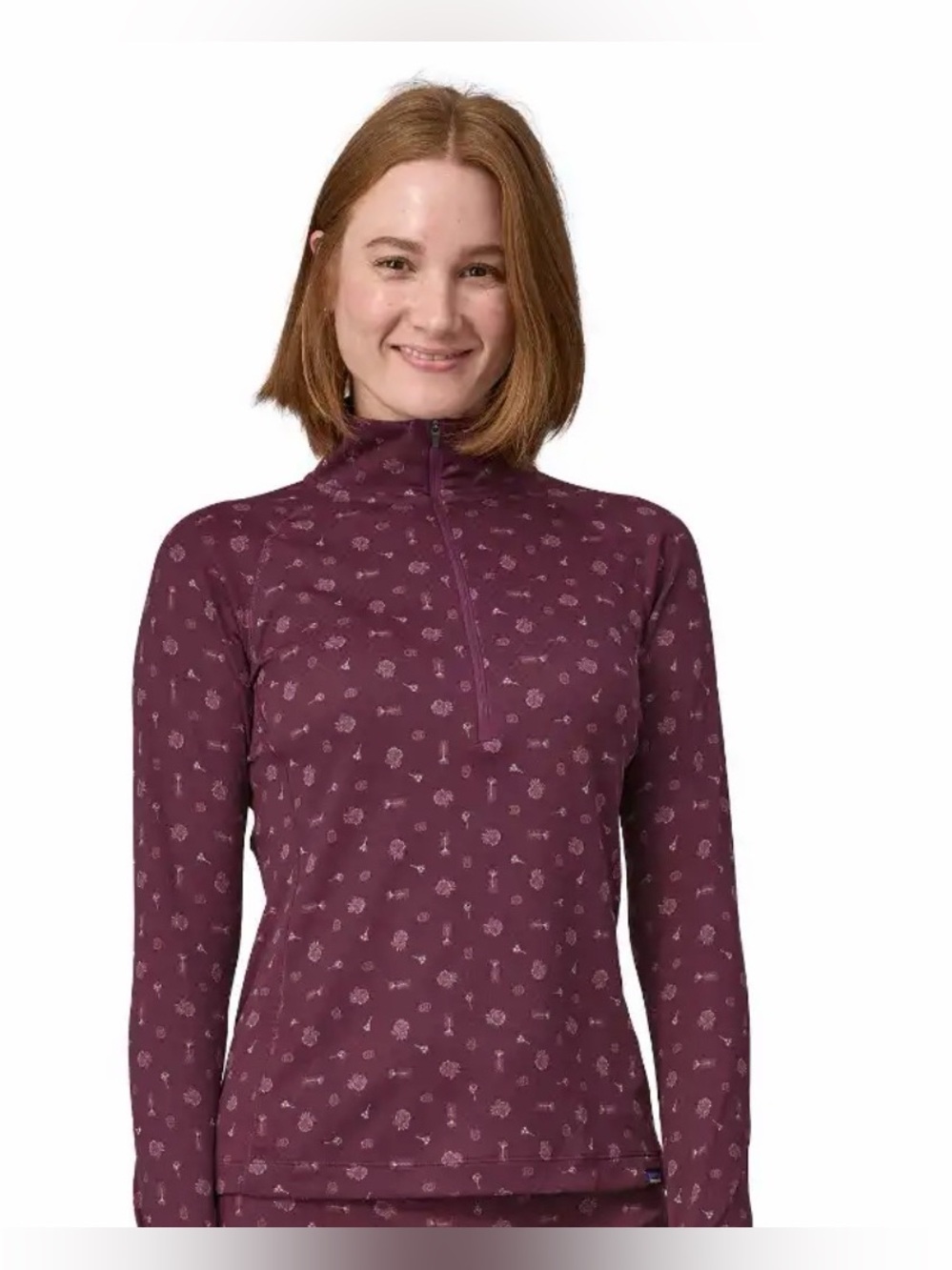 Patagonia Women's Plum Quarter-Zip Long Sleeve Top